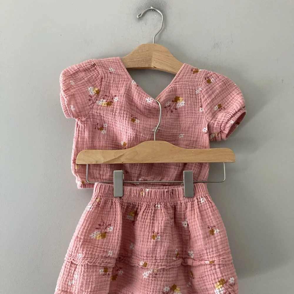 $15 ADD ON modern moments muslin floral set‎ 18M Zara Bamboo Mini Boden Baby Gap